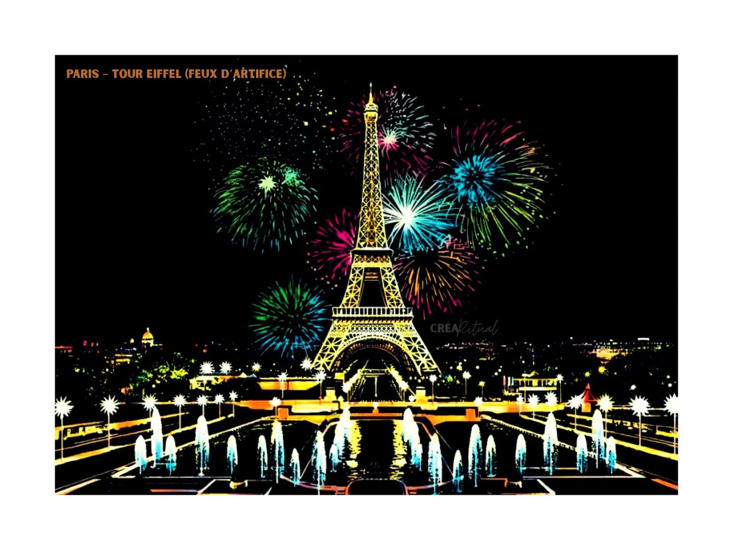 Peinture à gratter – Villes du Monde (Édition Nocturne)