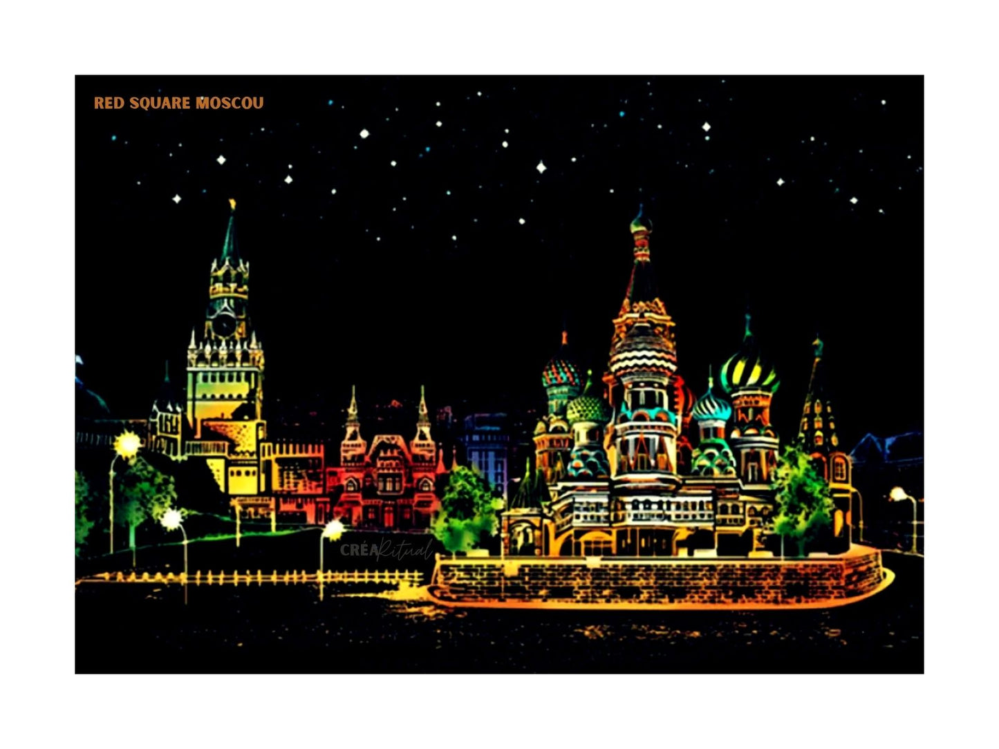Peinture à gratter – Villes du Monde (Édition Nocturne)