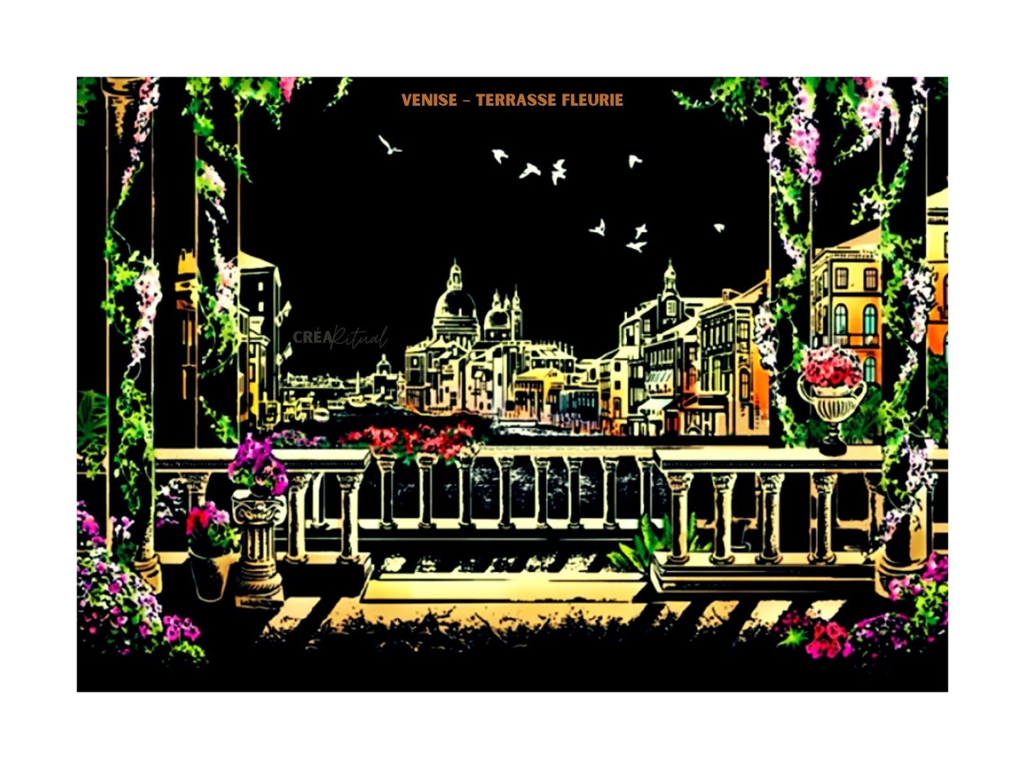 Peinture à gratter – Villes du Monde (Édition Nocturne)