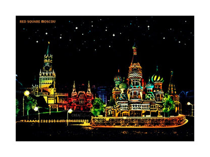 Peinture à gratter – Villes du Monde (Édition Nocturne)